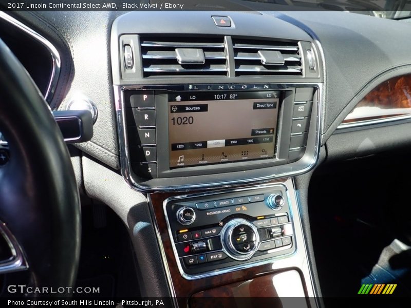Black Velvet / Ebony 2017 Lincoln Continental Select AWD