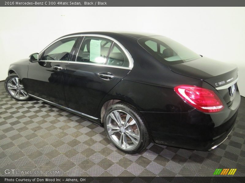 Black / Black 2016 Mercedes-Benz C 300 4Matic Sedan