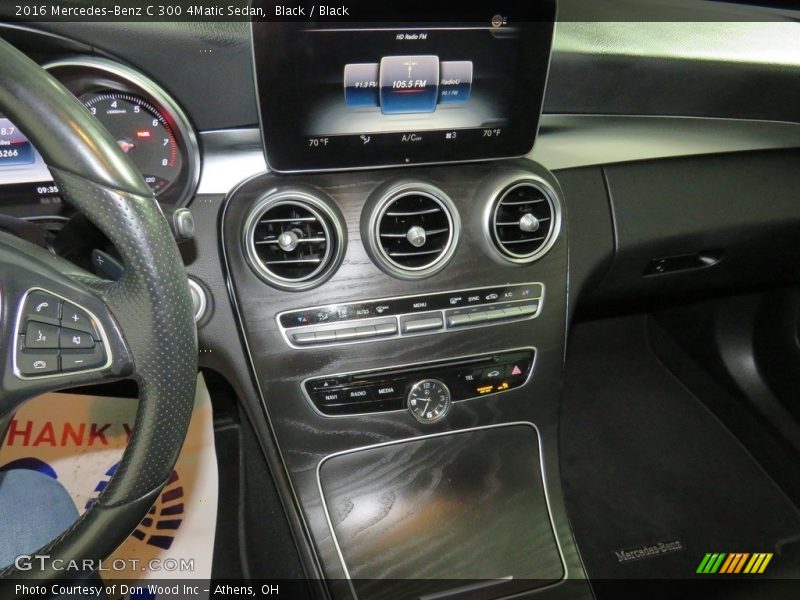 Black / Black 2016 Mercedes-Benz C 300 4Matic Sedan