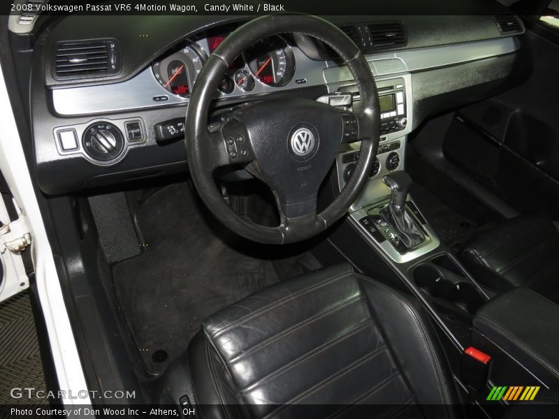  2008 Passat VR6 4Motion Wagon Black Interior