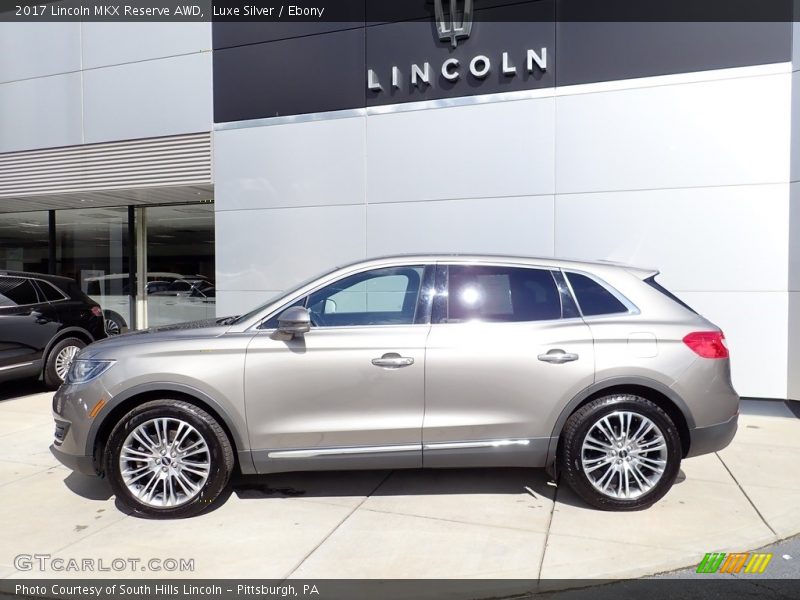 Luxe Silver / Ebony 2017 Lincoln MKX Reserve AWD