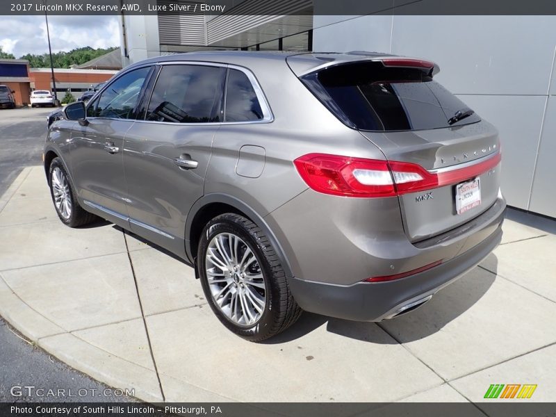Luxe Silver / Ebony 2017 Lincoln MKX Reserve AWD