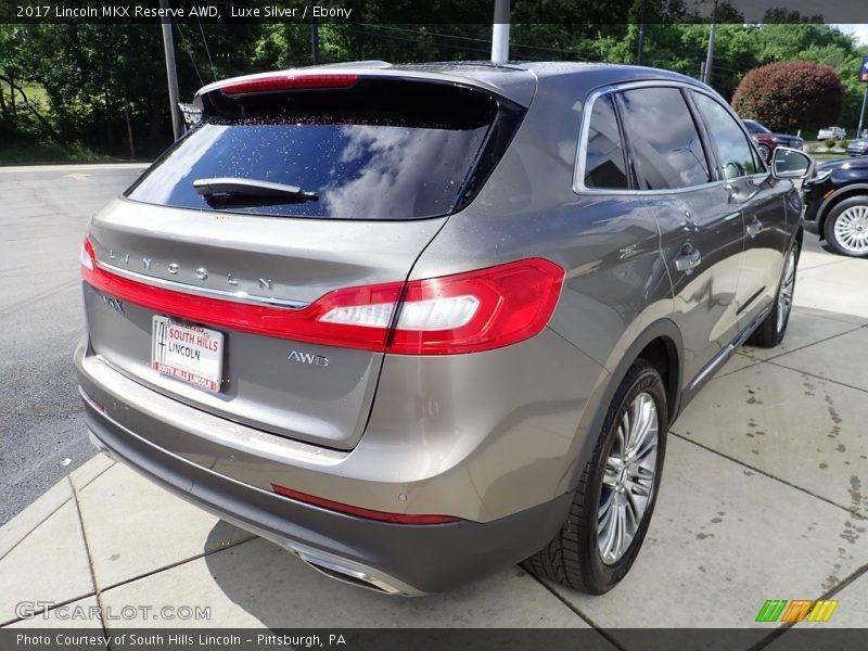 Luxe Silver / Ebony 2017 Lincoln MKX Reserve AWD