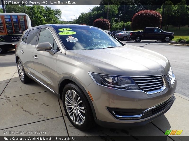 Luxe Silver / Ebony 2017 Lincoln MKX Reserve AWD