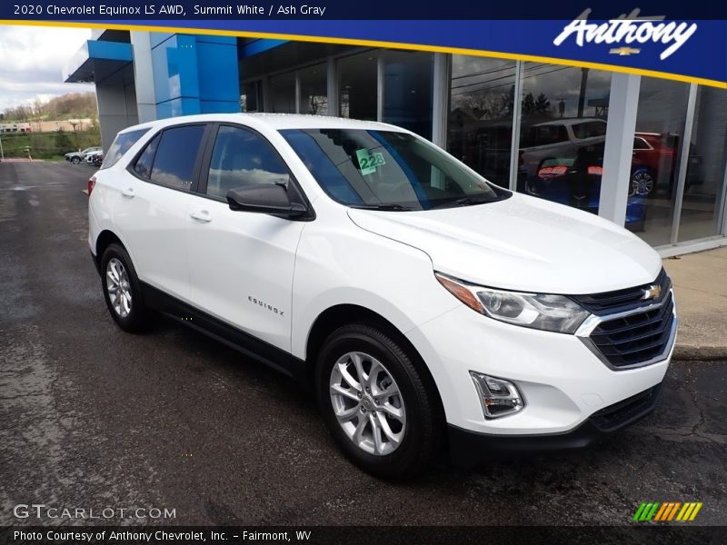 Summit White / Ash Gray 2020 Chevrolet Equinox LS AWD