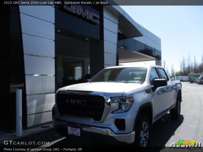 Quicksilver Metallic / Jet Black 2020 GMC Sierra 1500 Crew Cab 4WD