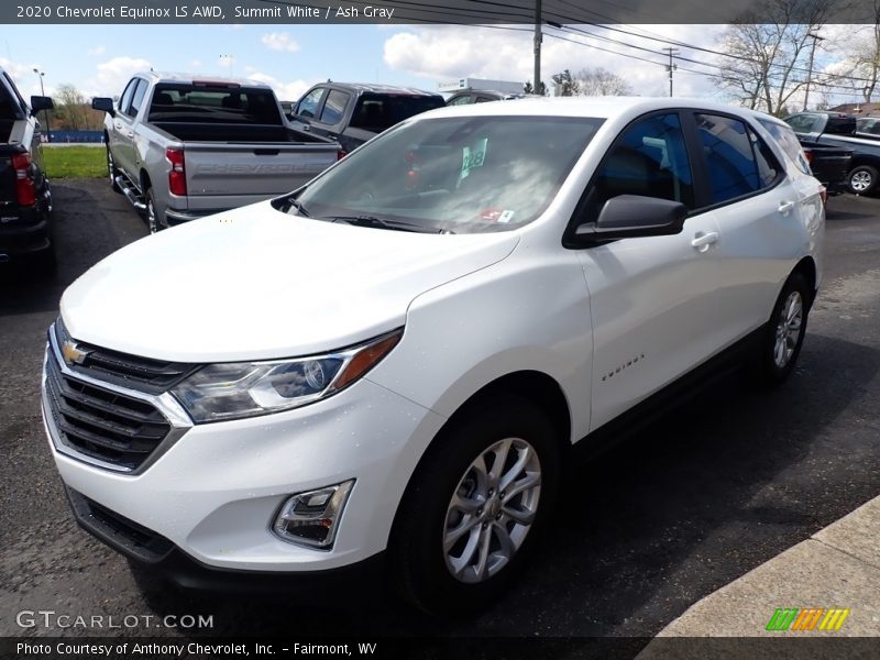 Summit White / Ash Gray 2020 Chevrolet Equinox LS AWD