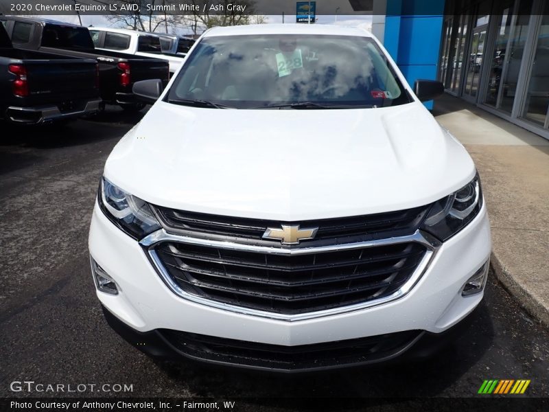 Summit White / Ash Gray 2020 Chevrolet Equinox LS AWD