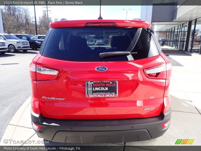 Race Red / Ebony Black 2019 Ford EcoSport SE 4WD