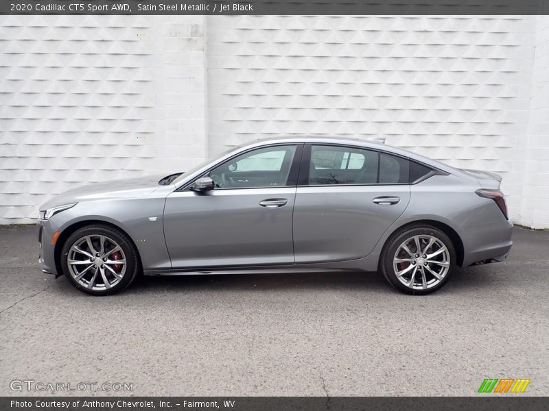 Satin Steel Metallic / Jet Black 2020 Cadillac CT5 Sport AWD
