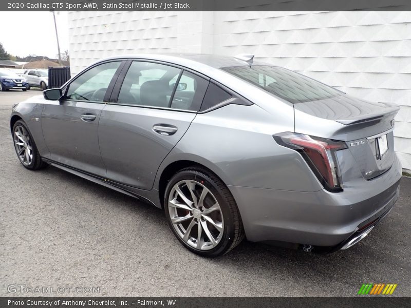 Satin Steel Metallic / Jet Black 2020 Cadillac CT5 Sport AWD
