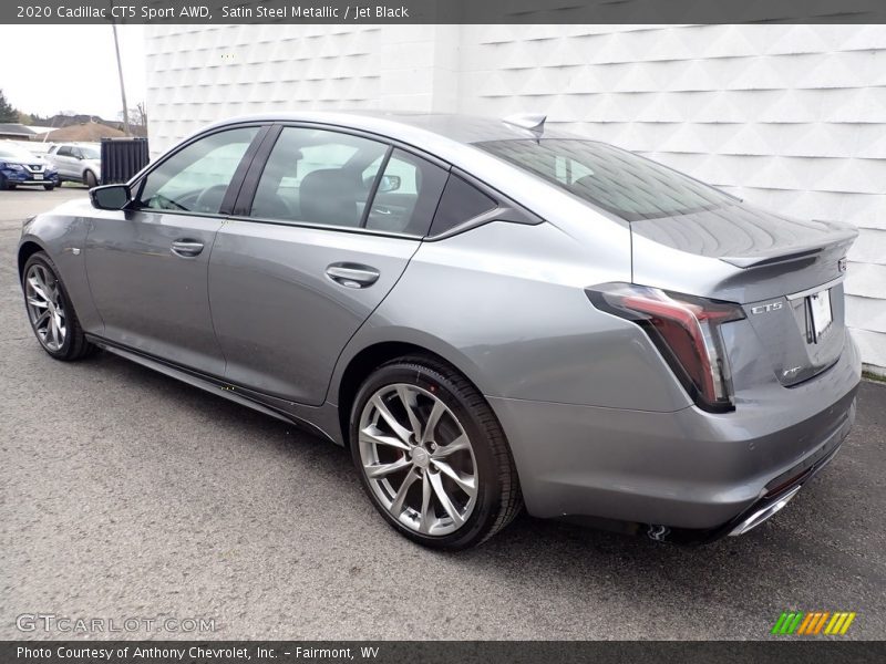 Satin Steel Metallic / Jet Black 2020 Cadillac CT5 Sport AWD