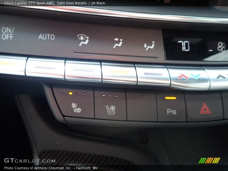 Satin Steel Metallic / Jet Black 2020 Cadillac CT5 Sport AWD