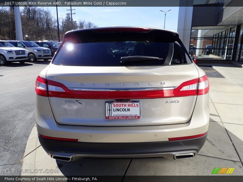 Palladium White Gold / Cappuccino 2017 Lincoln MKX Reserve AWD