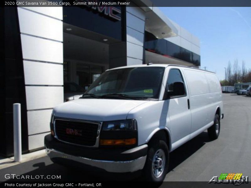 Summit White / Medium Pewter 2020 GMC Savana Van 3500 Cargo