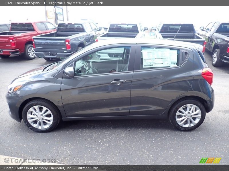Nightfall Gray Metallic / Jet Black 2020 Chevrolet Spark LT