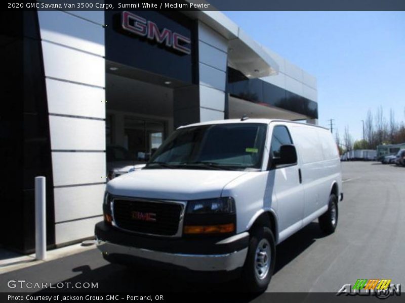 Summit White / Medium Pewter 2020 GMC Savana Van 3500 Cargo