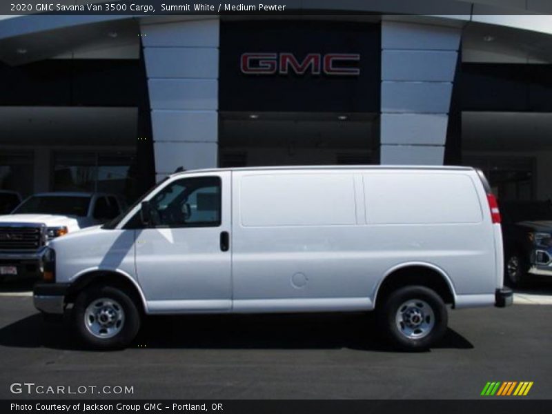 Summit White / Medium Pewter 2020 GMC Savana Van 3500 Cargo