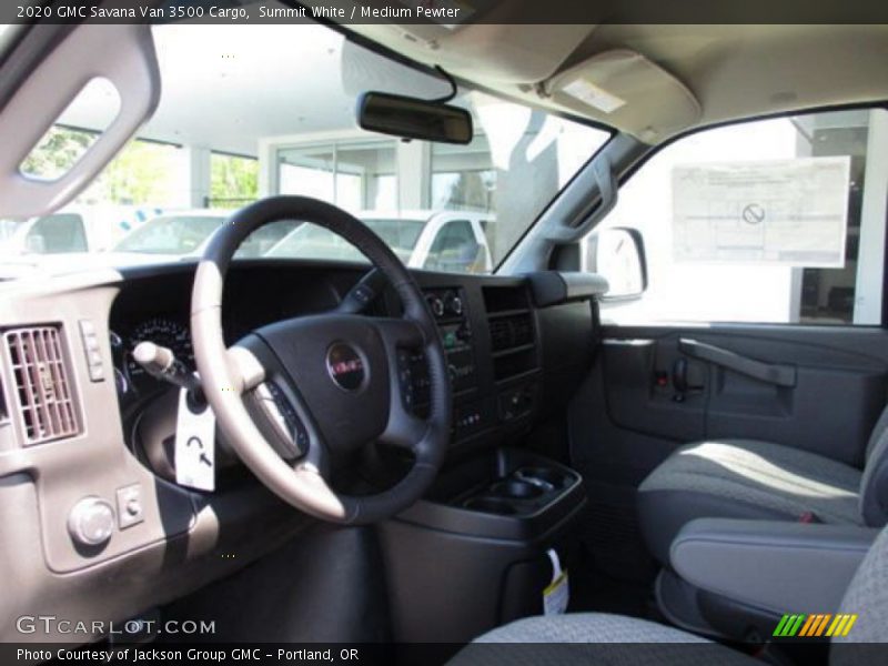 Summit White / Medium Pewter 2020 GMC Savana Van 3500 Cargo