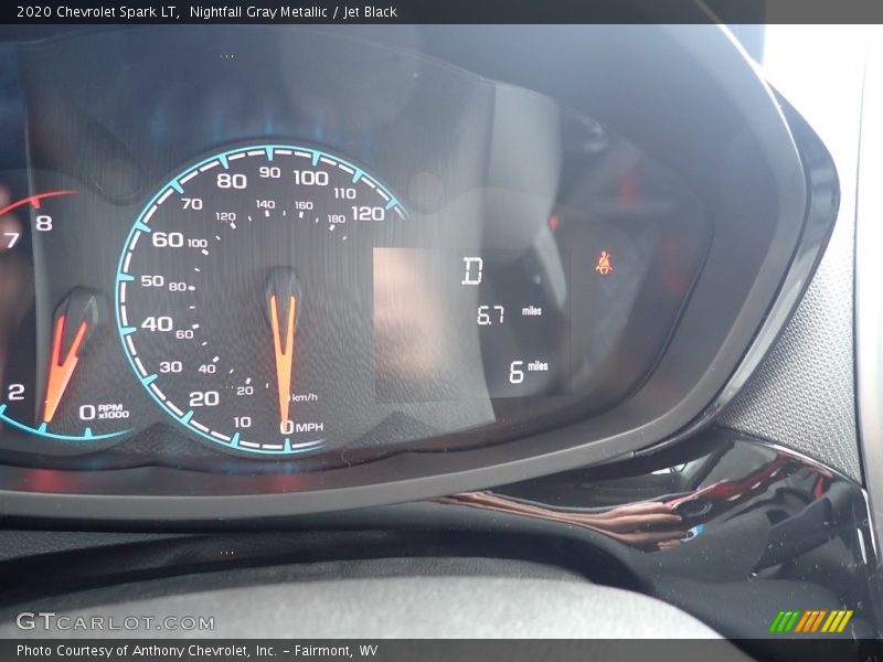 Nightfall Gray Metallic / Jet Black 2020 Chevrolet Spark LT