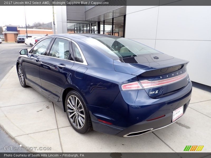 Midnight Sapphire Blue / Cappuccino 2017 Lincoln MKZ Select AWD