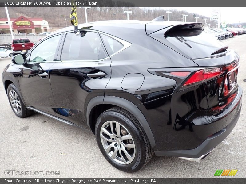 Obsidian Black / Flaxen 2016 Lexus NX 200t AWD