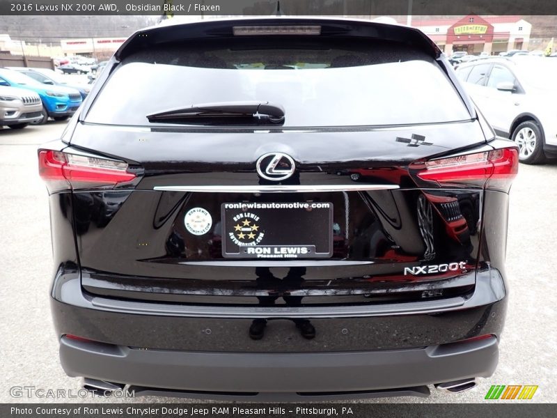 Obsidian Black / Flaxen 2016 Lexus NX 200t AWD