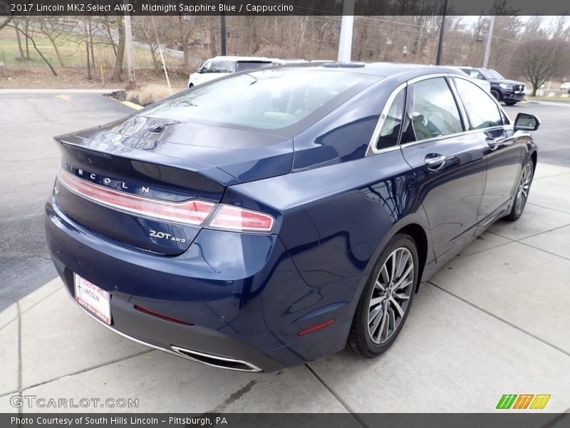 Midnight Sapphire Blue / Cappuccino 2017 Lincoln MKZ Select AWD
