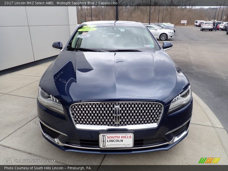 Midnight Sapphire Blue / Cappuccino 2017 Lincoln MKZ Select AWD