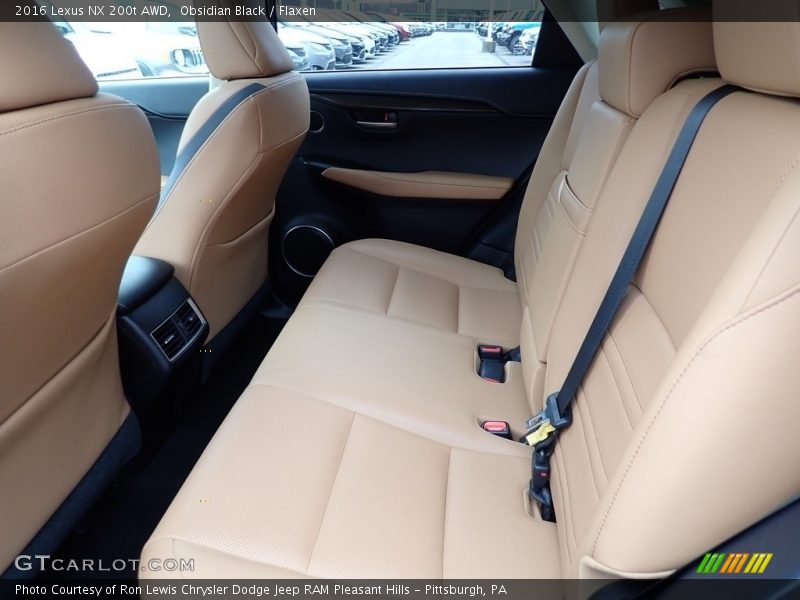 Rear Seat of 2016 NX 200t AWD