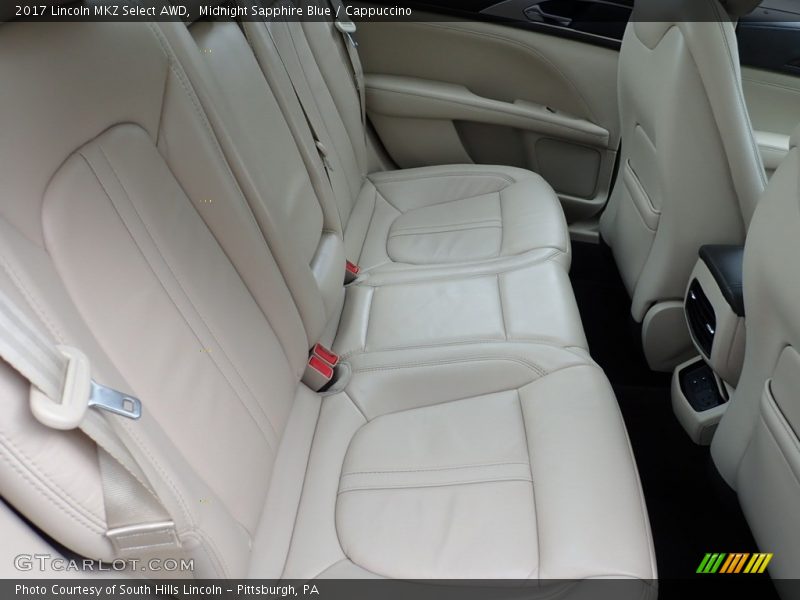Rear Seat of 2017 MKZ Select AWD