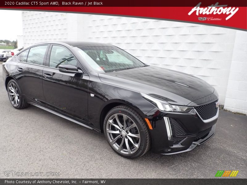 Black Raven / Jet Black 2020 Cadillac CT5 Sport AWD