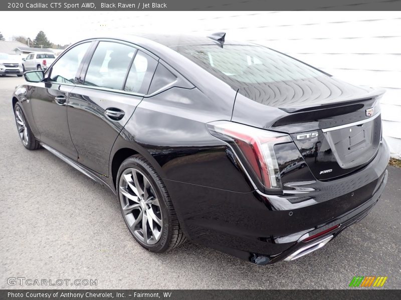 Black Raven / Jet Black 2020 Cadillac CT5 Sport AWD