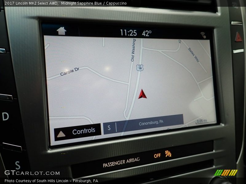 Navigation of 2017 MKZ Select AWD