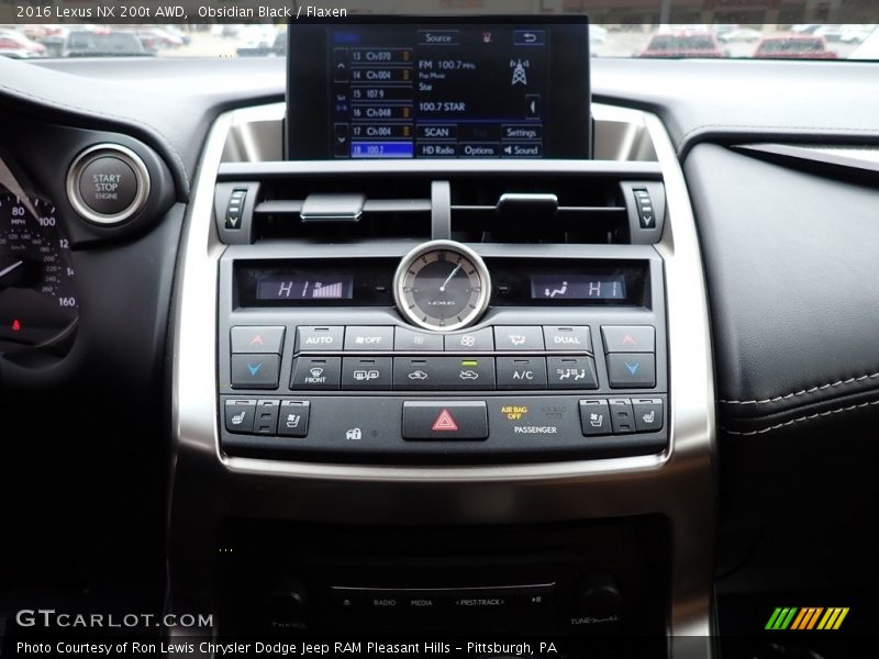 Controls of 2016 NX 200t AWD