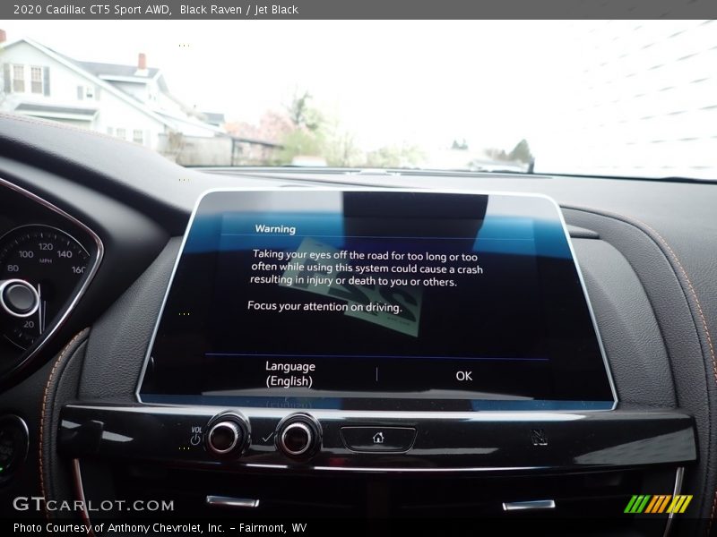 Black Raven / Jet Black 2020 Cadillac CT5 Sport AWD