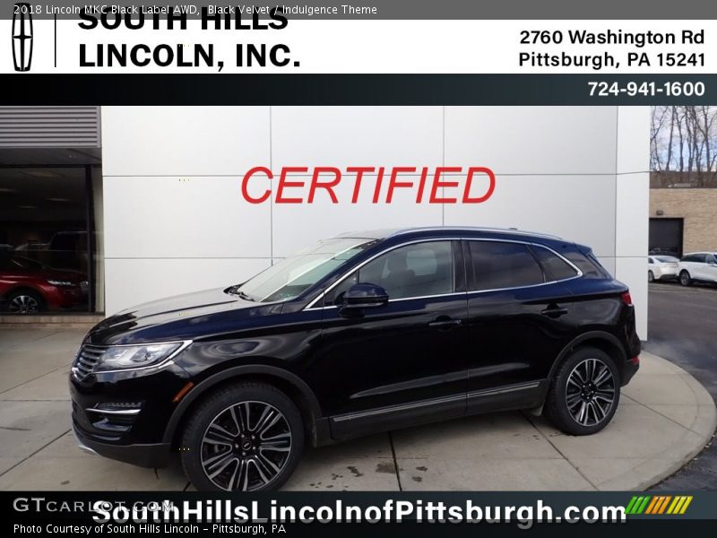 Black Velvet / Indulgence Theme 2018 Lincoln MKC Black Label AWD