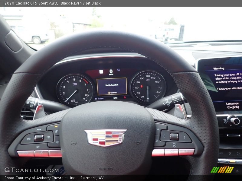 Black Raven / Jet Black 2020 Cadillac CT5 Sport AWD