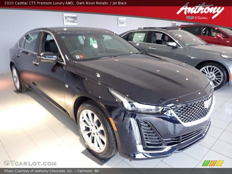 Dark Moon Metallic / Jet Black 2020 Cadillac CT5 Premium Luxury AWD