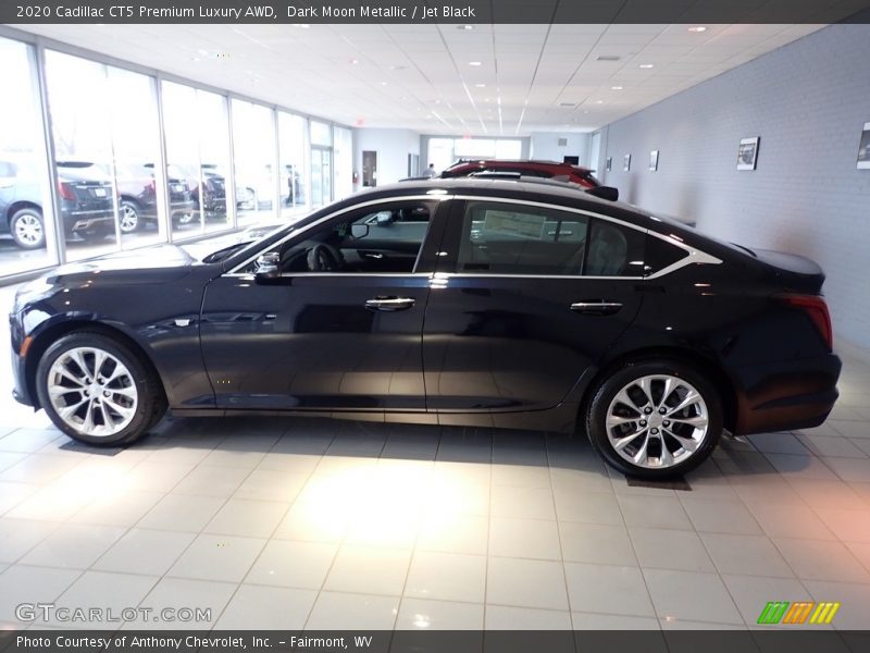 Dark Moon Metallic / Jet Black 2020 Cadillac CT5 Premium Luxury AWD