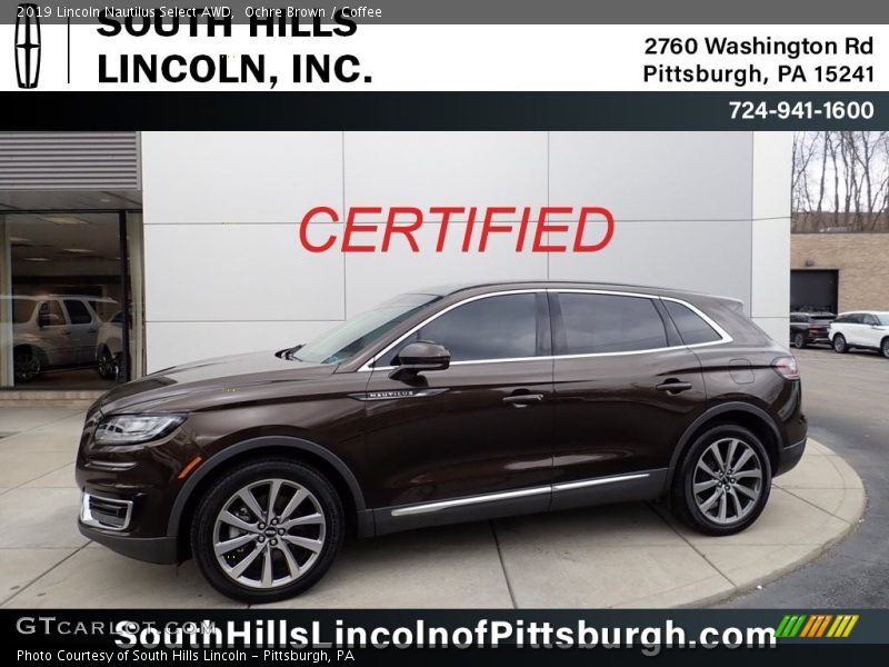 Ochre Brown / Coffee 2019 Lincoln Nautilus Select AWD