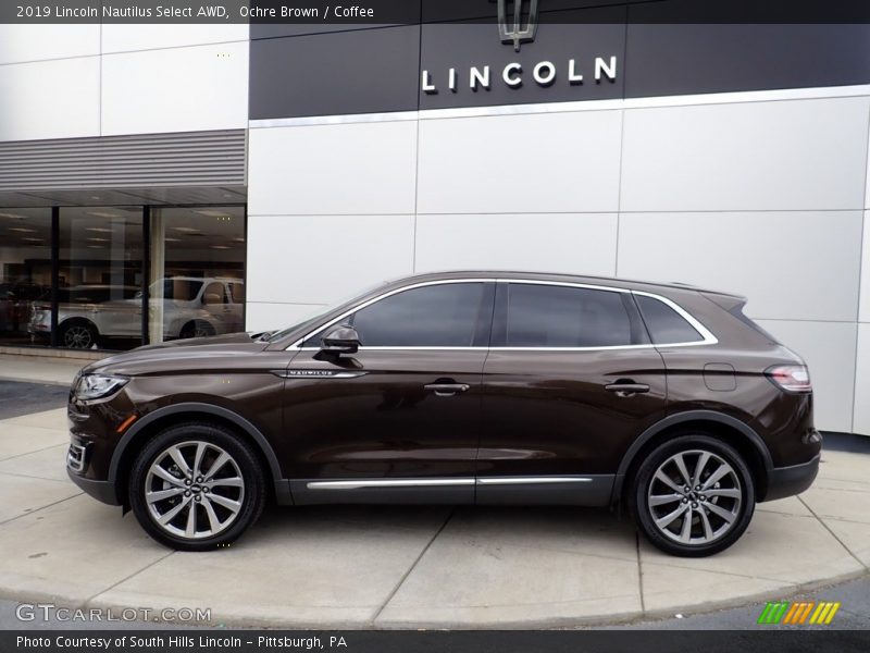 Ochre Brown / Coffee 2019 Lincoln Nautilus Select AWD