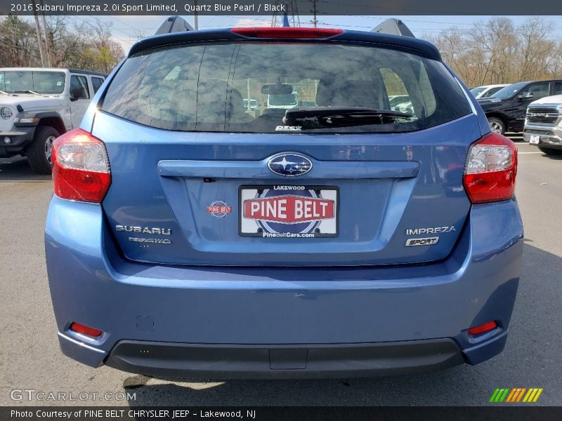 Quartz Blue Pearl / Black 2016 Subaru Impreza 2.0i Sport Limited