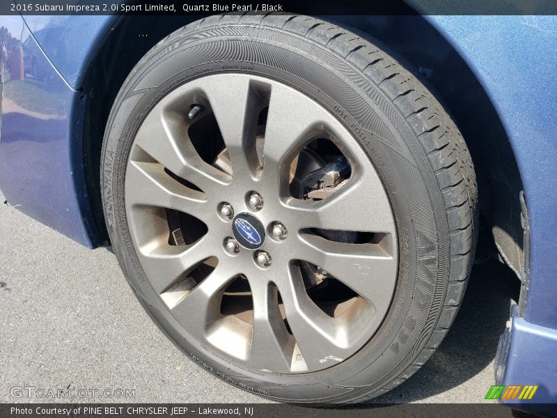 Quartz Blue Pearl / Black 2016 Subaru Impreza 2.0i Sport Limited