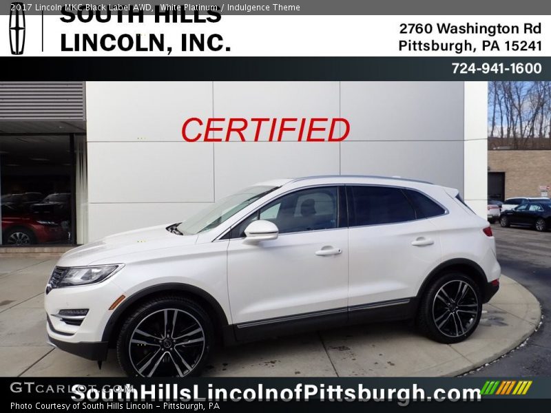 White Platinum / Indulgence Theme 2017 Lincoln MKC Black Label AWD