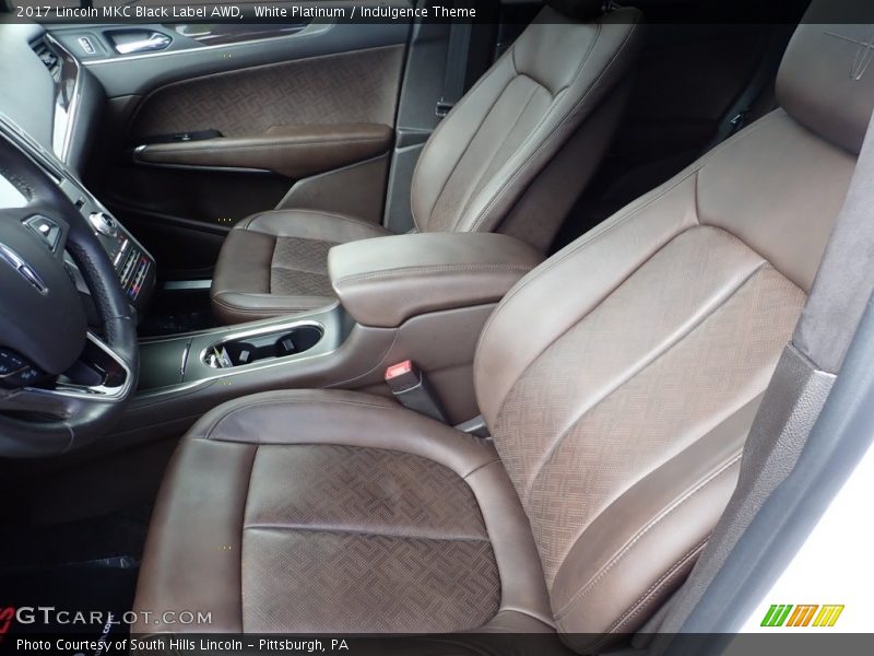 Front Seat of 2017 MKC Black Label AWD