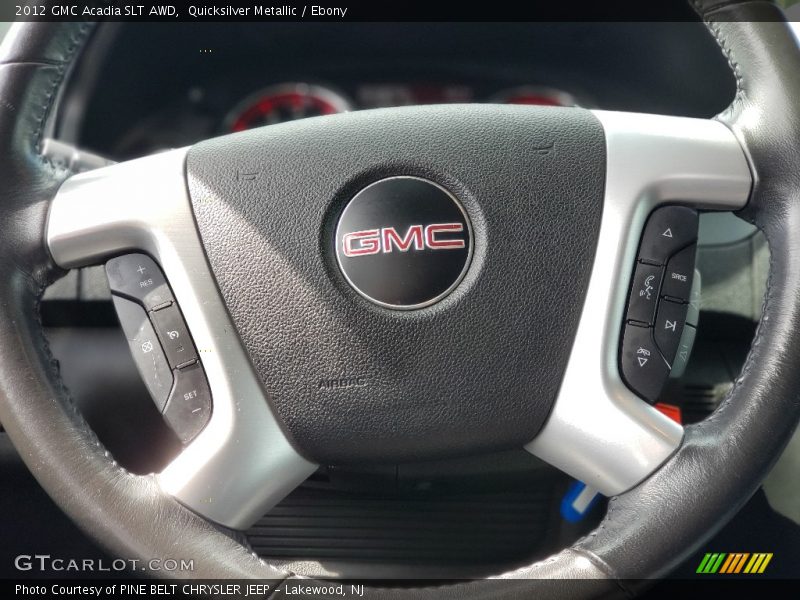 Quicksilver Metallic / Ebony 2012 GMC Acadia SLT AWD