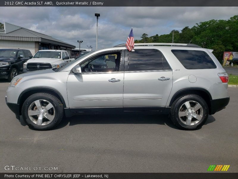 Quicksilver Metallic / Ebony 2012 GMC Acadia SLT AWD
