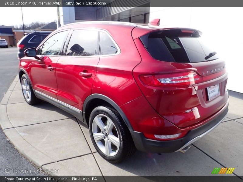 Ruby Red / Cappuccino 2018 Lincoln MKC Premier AWD
