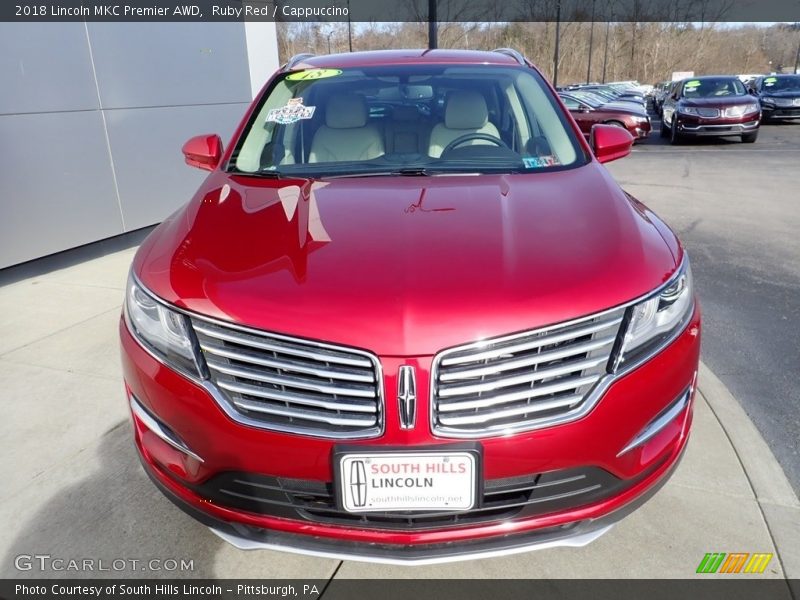 Ruby Red / Cappuccino 2018 Lincoln MKC Premier AWD